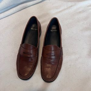 Coke Haan brown loafers, size 8